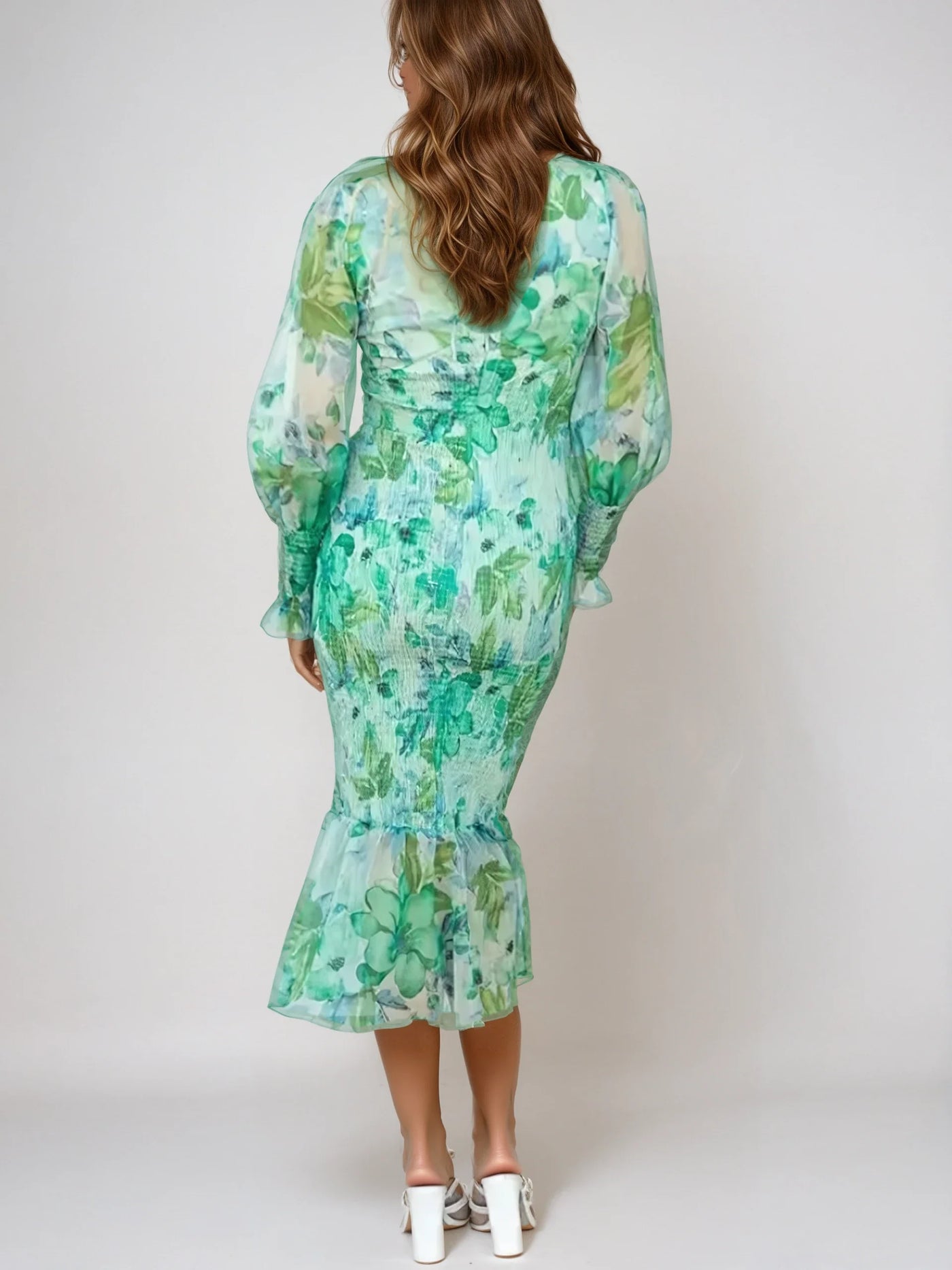 MEGAN™ | Midikleid mit Blumendruck