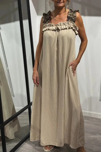 Ismara | Ruffled Strap Maxi Dress