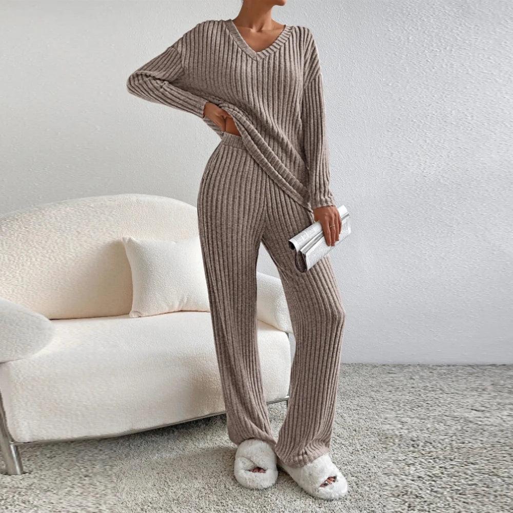 Avelena | Bequemes Ripp-Outfit