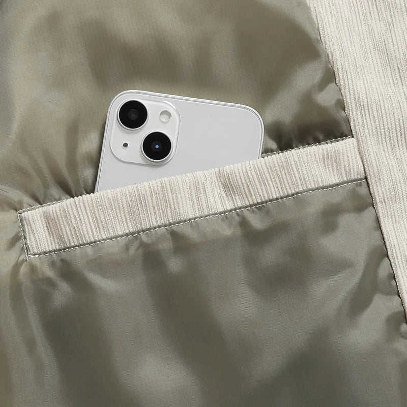 Dwayne - Weiche gerippte Herrenjacke für lässige Herbstlooks