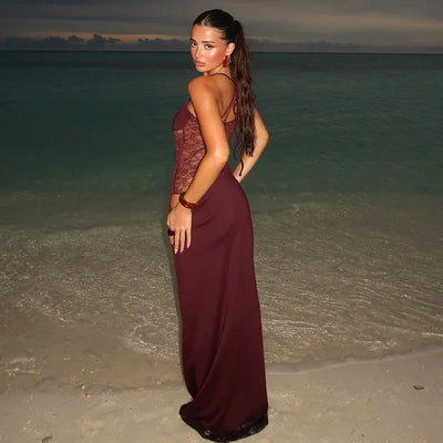 Ella – Satiniertes Midikleid