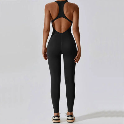 Miranda | Yoga Jumpsuit Mit Offenem Rücken