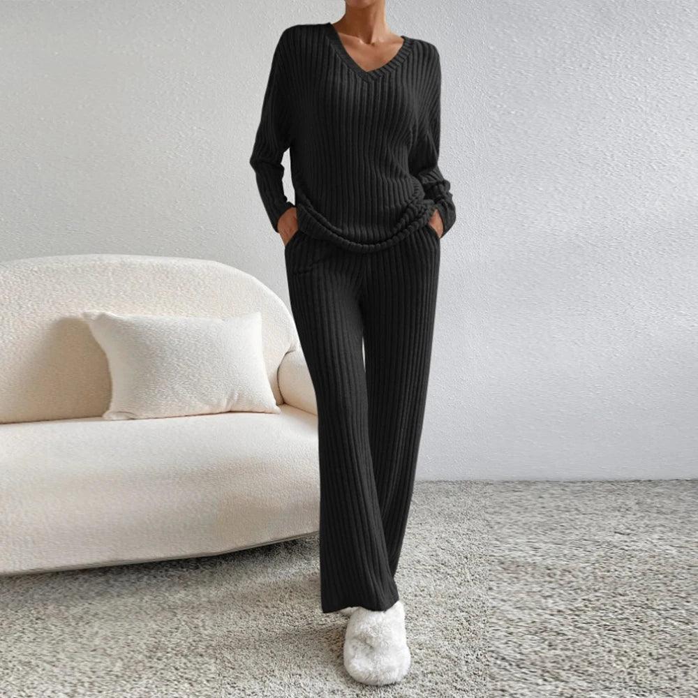 Avelena | Bequemes Ripp-Outfit