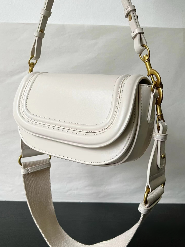 VALENCIA WHITE SADDLE BAG - PREMIUM QUALITY