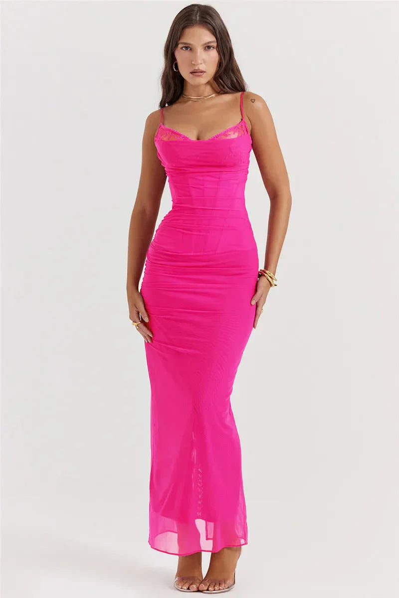 Avelena | Elegantes Kleid mit Spitzenrand