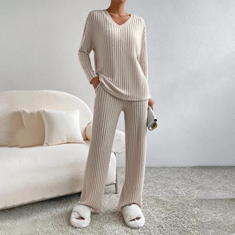 Avelena | Bequemes Ripp-Outfit