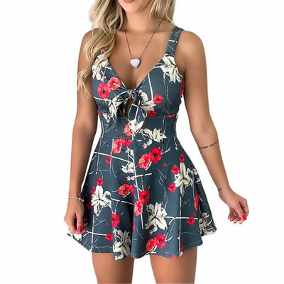 Stella – Ärmelloser Strampler in lebendigem Design