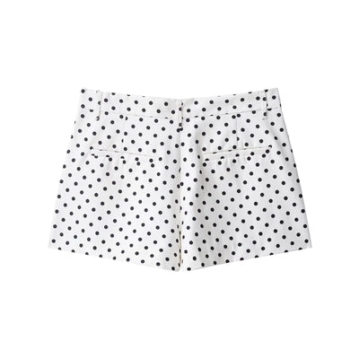 Dotty | Leichte Polka-Dot-Jacke mit Stehkragen &amp; Kordelzug