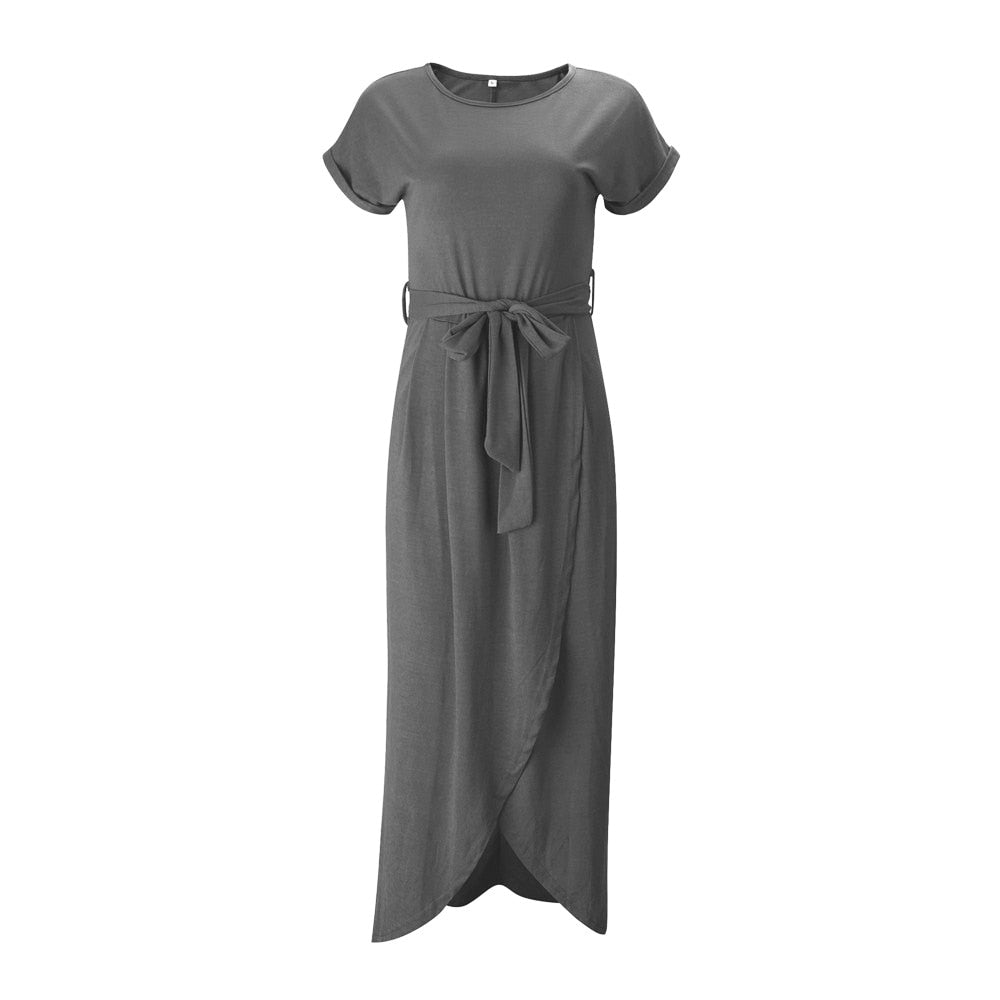 Wickel-Maxikleid mit Gürtel | Eleganz und Komfort | Zeitloser Stil