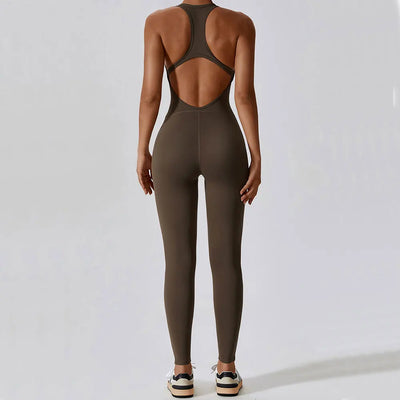 Miranda | Yoga Jumpsuit Mit Offenem Rücken