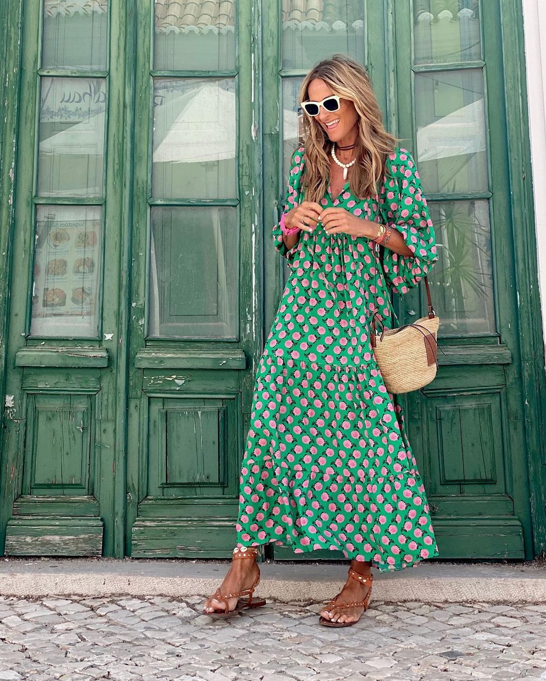 Maxikleid mit Blumenmuster | Fließend & Sommerlich | Femininer Stil