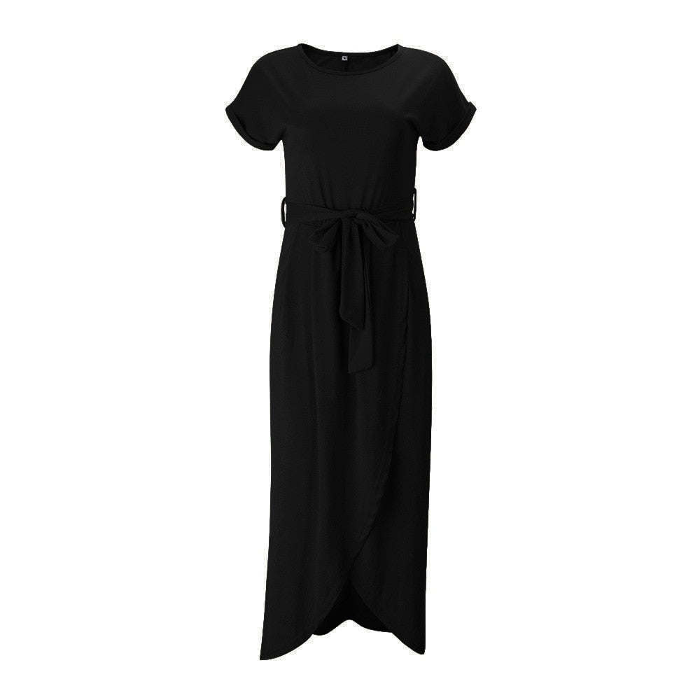 Wickel-Maxikleid mit Gürtel | Eleganz und Komfort | Zeitloser Stil