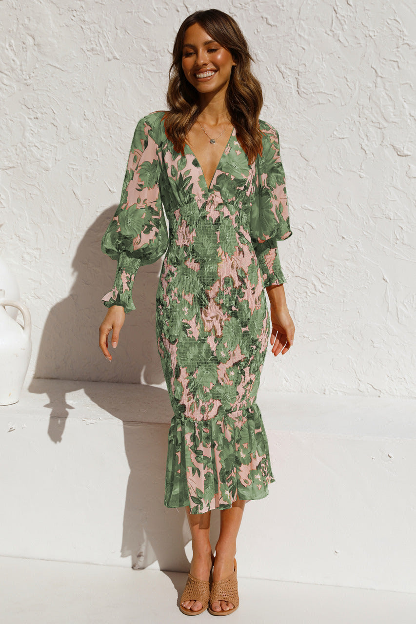Midikleid mit Blumenmuster | Feminin und Eleganz | Romantischer Stil