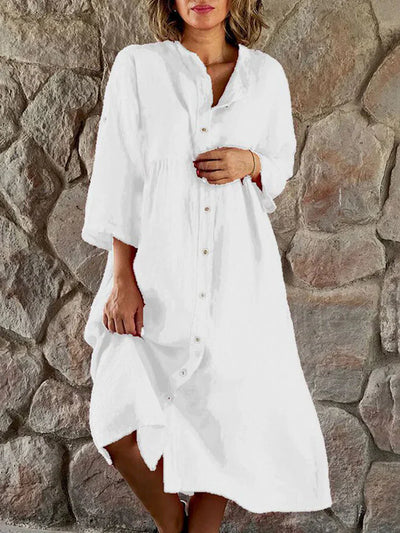 Umbrith – Leichtes Button-Down-Kleid
