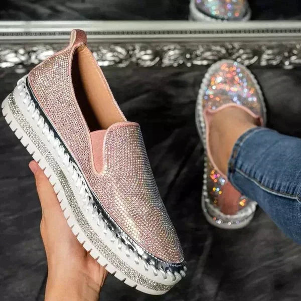 Noctaria – Schillernde Slip-on-Sneaker