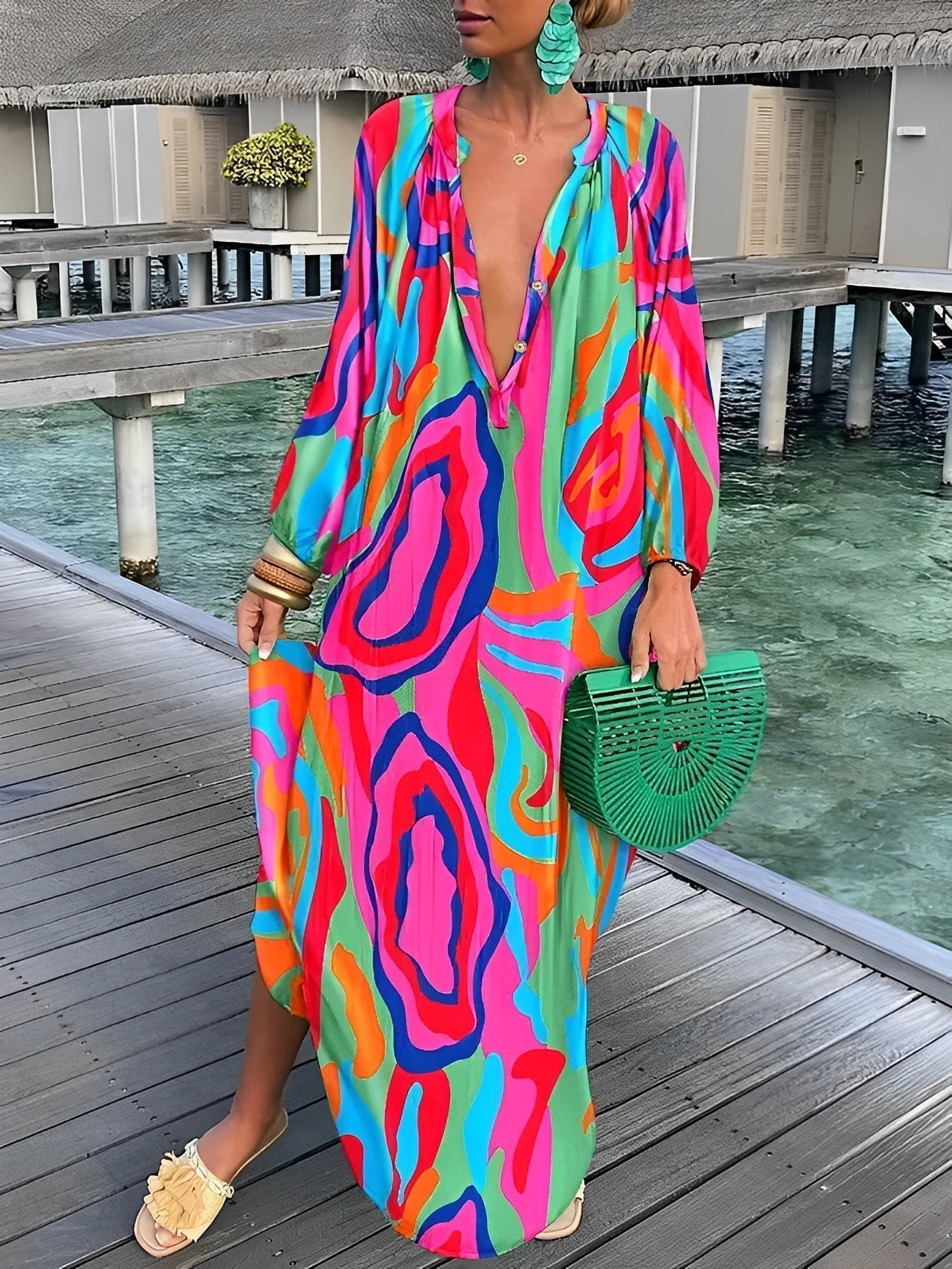 Avelena | Maxikleid mit Böhmischem Muster