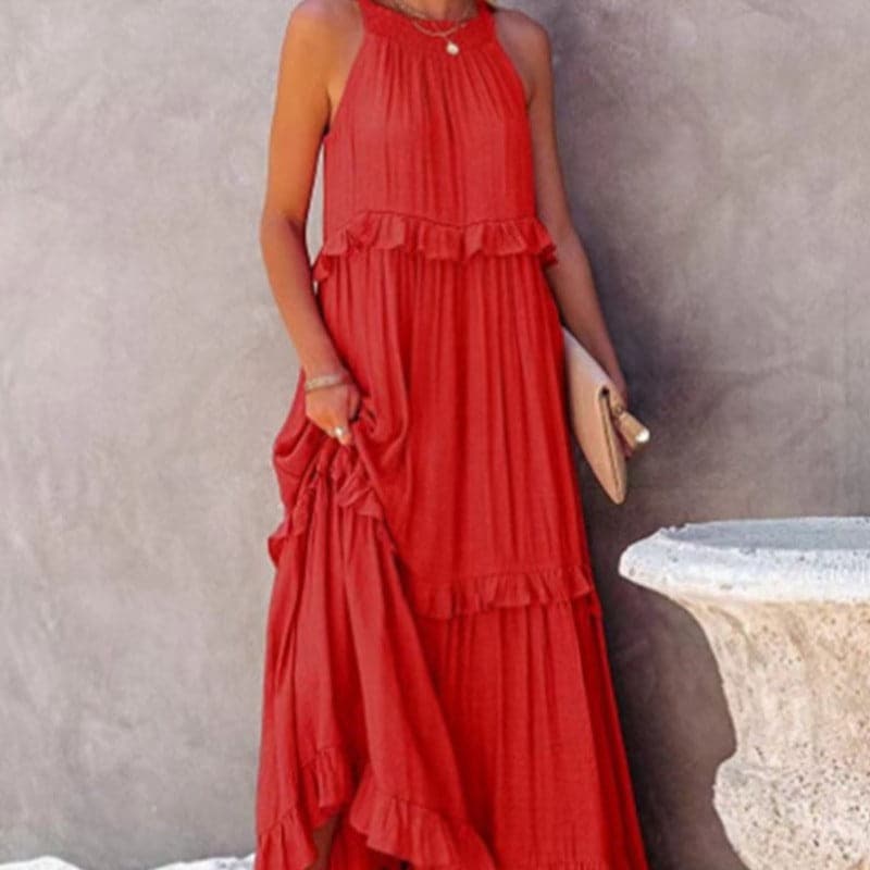Elyndria – Elegantes Ärmelloses Maxikleid
