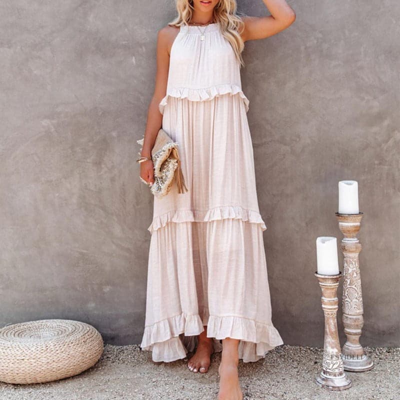 Elyndria – Elegantes Ärmelloses Maxikleid