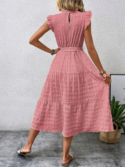 Anneth – Baumwollkleid mit Rüschenärmeln