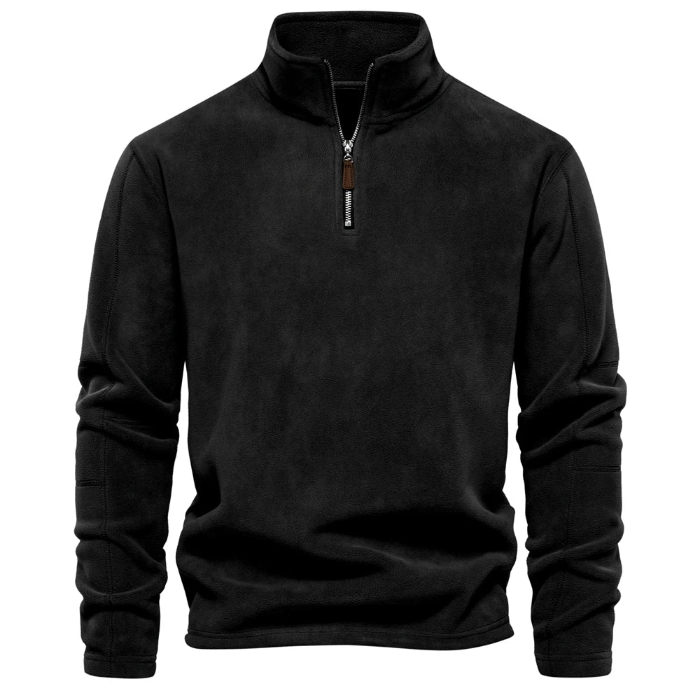 Fleece-Pullover | Halber Reißverschluss | Bequeme Wärme