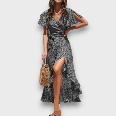 Lianora – Wickelkleid mit Volantsaum