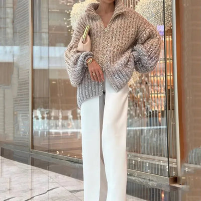 Avelena | Stilvoller Glitzerpullover