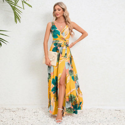 Brianne – Elegantes Maxikleid mit Blumenmuster