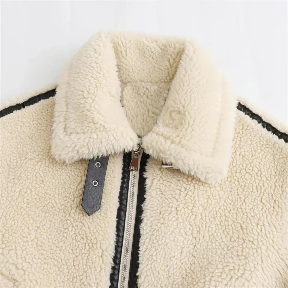 Nami | Kunstfell Bikerjacke