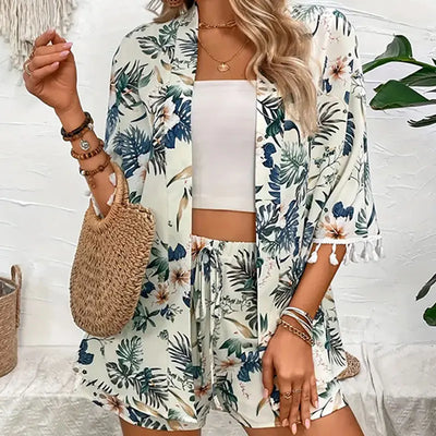 Veina – Charmantes Sommer-Set mit Blumenmuster