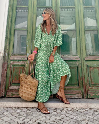 Maxikleid mit Blumenmuster | Fließend & Sommerlich | Femininer Stil