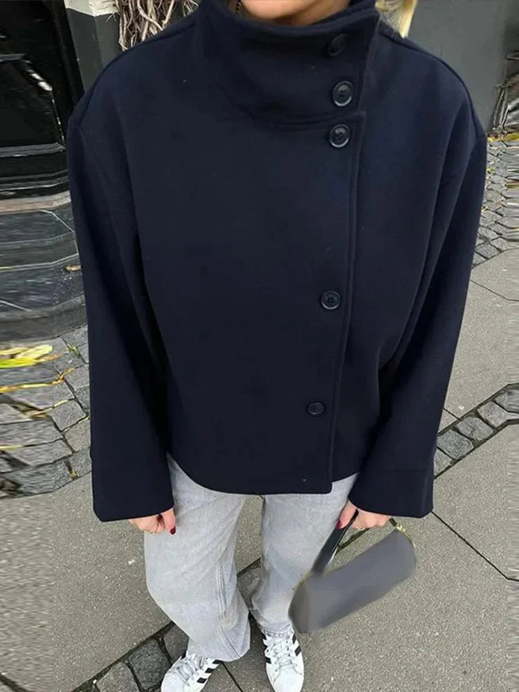 Olga | Kurze Damenjacke mit Stehkragen