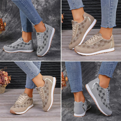 Flache Schuhe für Damen mit Blumendesign – Theonia