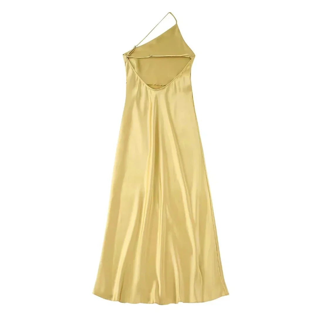Avelena | Langes Gelbes Kleid