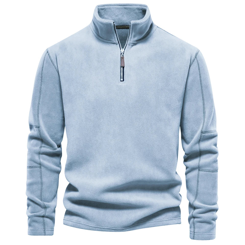 Fleece-Pullover | Halber Reißverschluss | Bequeme Wärme