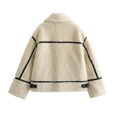 Nami | Kunstfell Bikerjacke