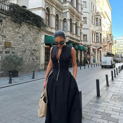 Michi – Luxuriöses Kleid mit Reißverschluss