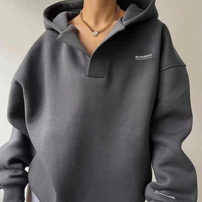 Avelena | Sweatshirt Elegance mit V-Ausschnitt