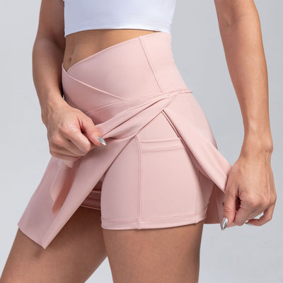 Avelena | Sportrock Sportlicher High Waist Rock mit Taschen