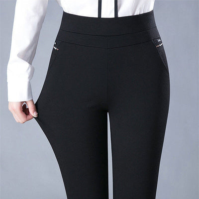 Avelena | Hosen Figurbetonte Passform und Hohe Taille für Stilvolle Eleganz
