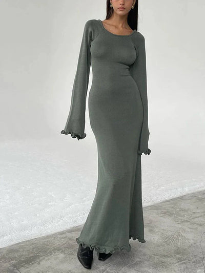 Avelena | Bequemes Kleid mit Offenem Rücken