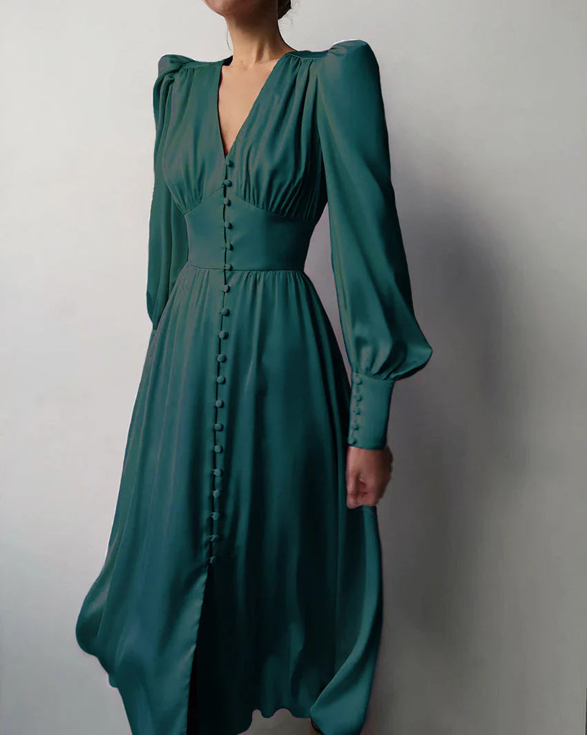 Valienne – Vintage-inspiriertes Satin-Midikleid