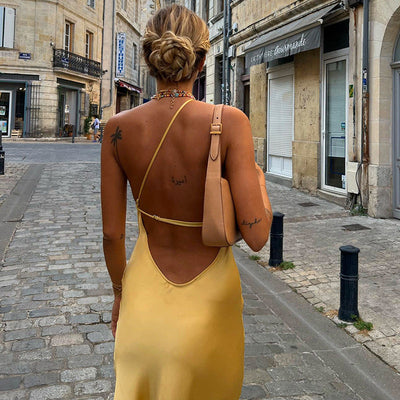 Avelena | Langes Gelbes Kleid
