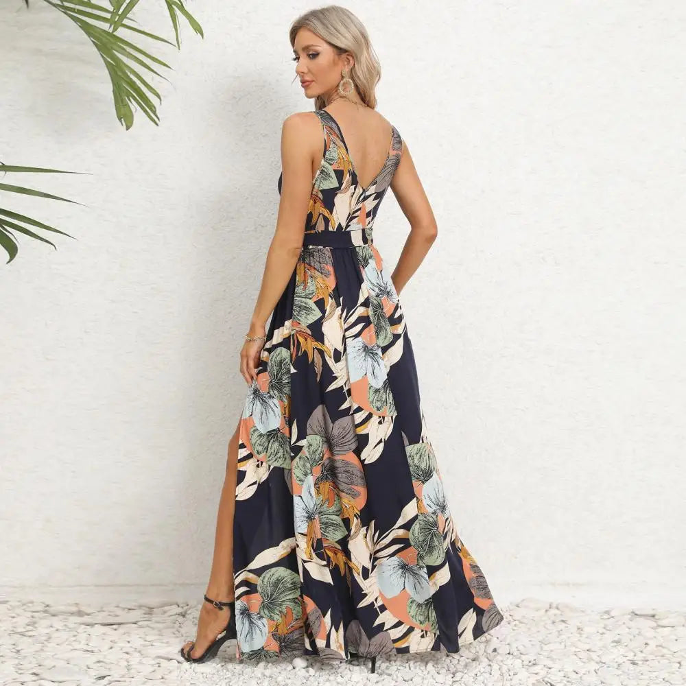 Brianne – Elegantes Maxikleid mit Blumenmuster