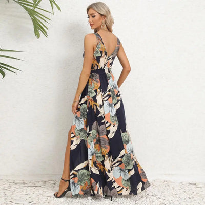 Brianne – Elegantes Maxikleid mit Blumenmuster