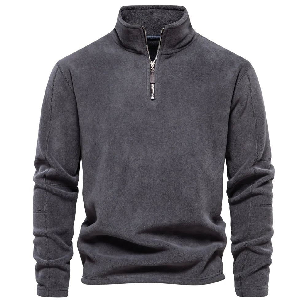 Fleece-Pullover | Halber Reißverschluss | Bequeme Wärme