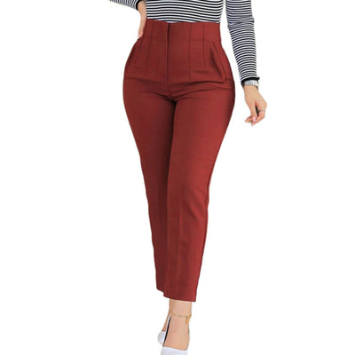 Avelena | Hosen Damen High-Waist Slim-Fit Hose für Einen Eleganten Look