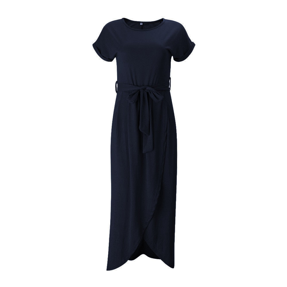 Wickel-Maxikleid mit Gürtel | Eleganz und Komfort | Zeitloser Stil