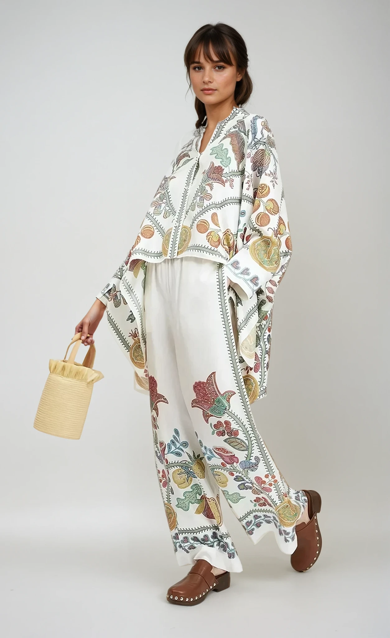 Lucia - Stehkragen Zweiteiliges Set