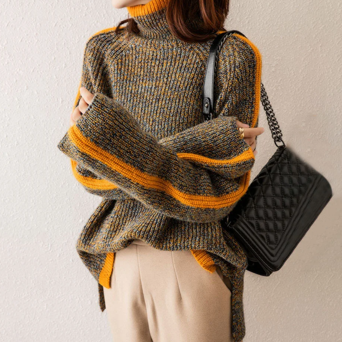 Avelena | Warmer und Bequemer Rollkragenpullover
