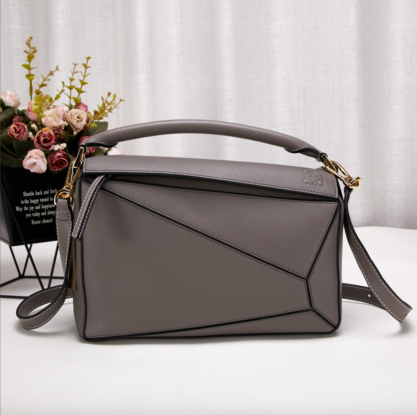 Rechteckige Strandtasche aus veganem Leder – Nachhaltig & Stilvoll